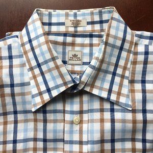 Peter Millar XL Button Up Dress Shirt Plaid